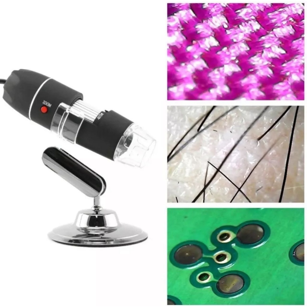 Microscópio Zoom 1600x CAM 2.0 Mp Profissional Digital Usb casa bom em Oferta na Shopee
