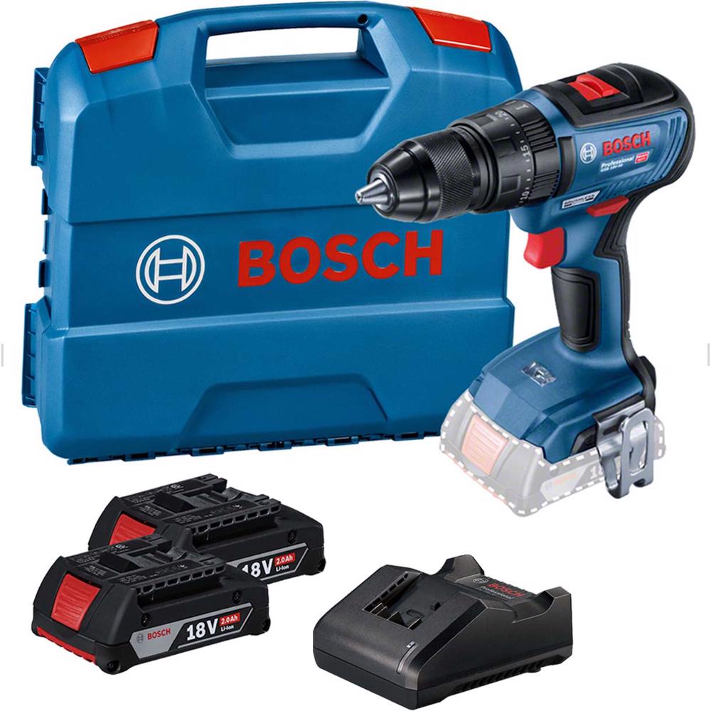 Parafusadeira Furadeira de Impacto GSB18V-50 Bivolt 2 Baterias Bosch