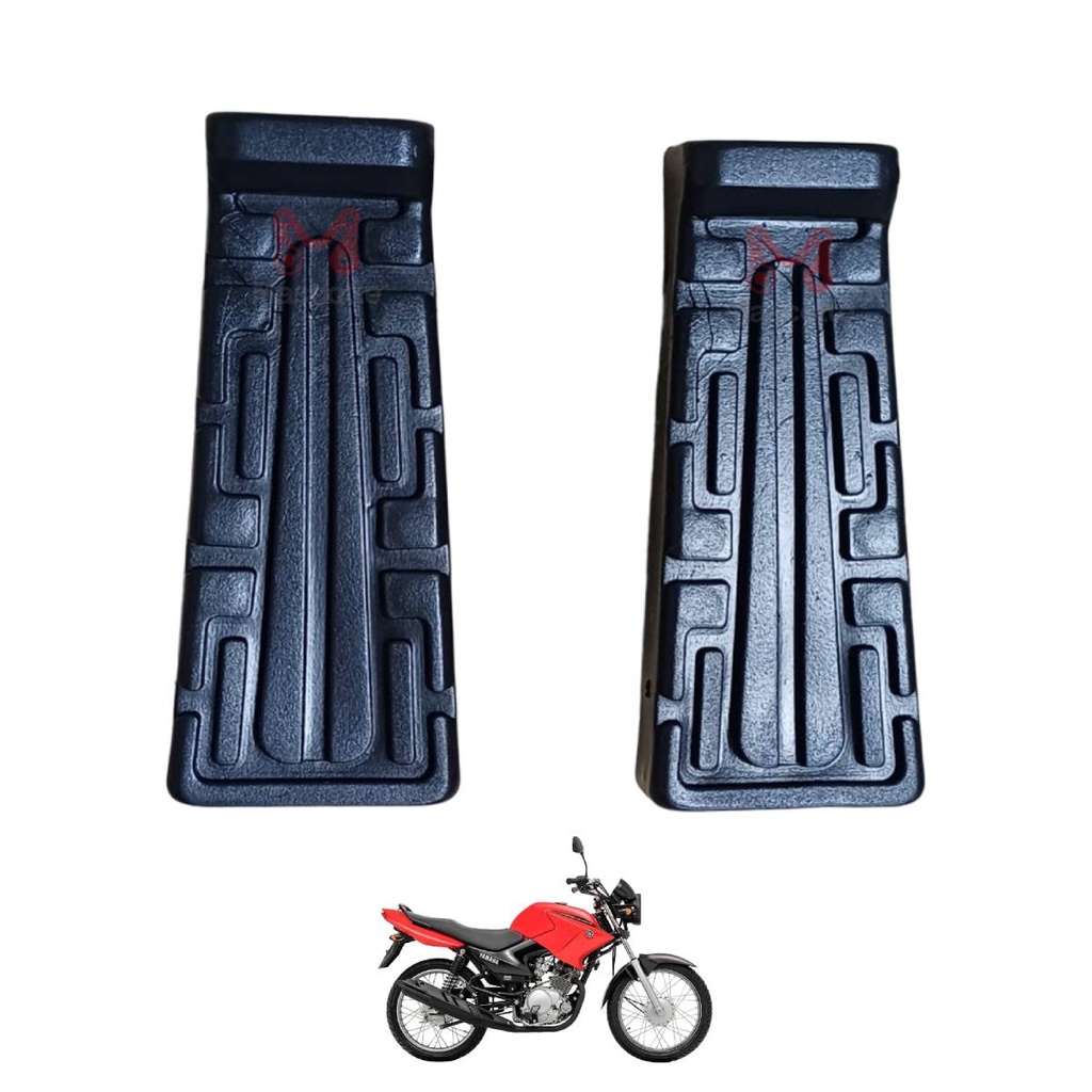Borracha Pedal Estribo Dianteiro Adaptável Yamaha YBR Factor 2003 a 2014 (Par) Wester
