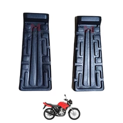 Borracha Pedal Estribo Dianteiro Adaptável Yamaha YBR Factor 2003 a 2014 (Par) Wester