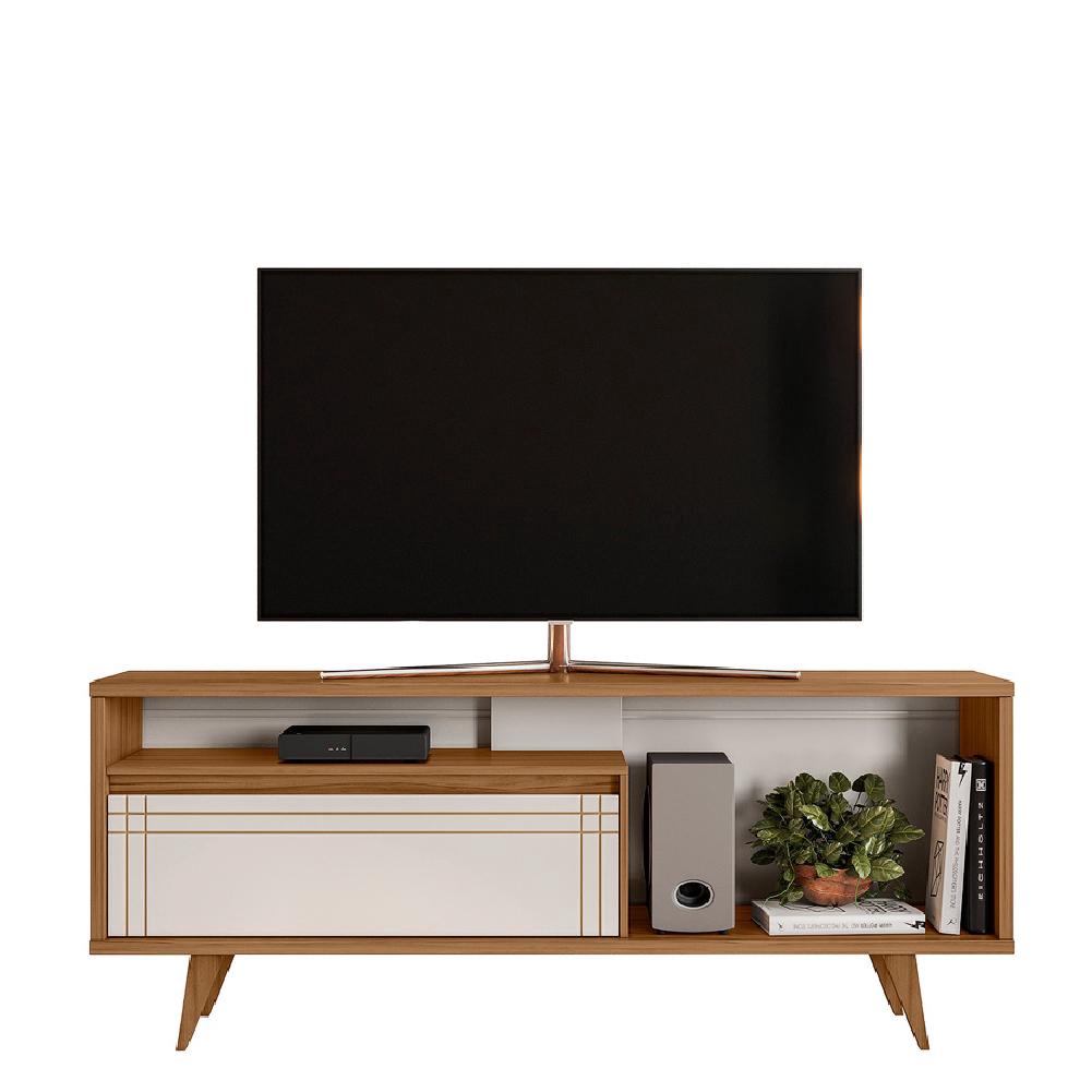 Rack Bancada para TV até 60 polegadas NT 1315 Freijó / Off White Notável em Oferta na Shopee