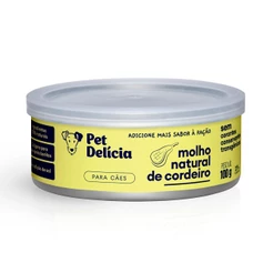 Molho Natural Para Cães Pet Delícia Sabor Cordeiro 100g
