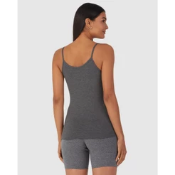 Regata Básica Feminina Decote Redondo Em Viscose Stretch