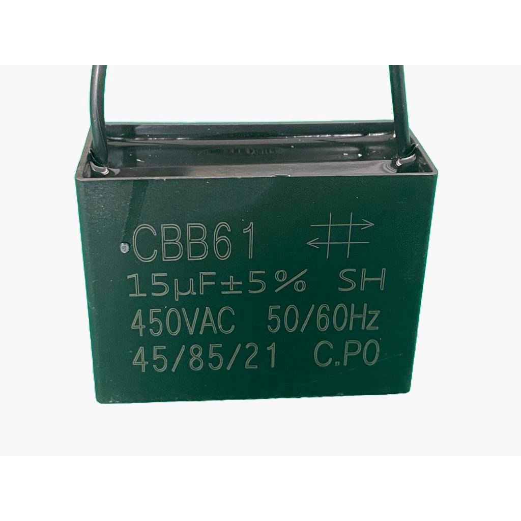 1x Capacitor Partida 15uf/450v Fio 58x25x44mm Cbb61