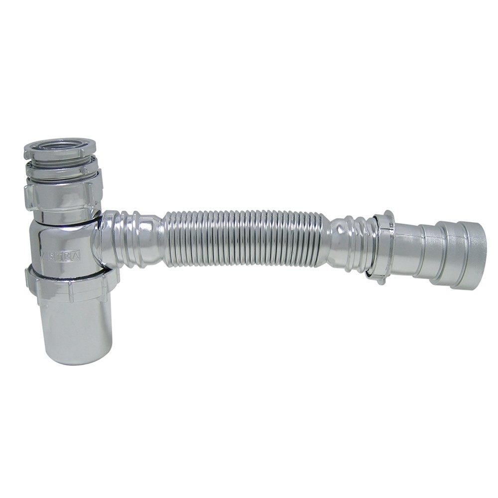 Sifão Copo Sanfonado Astra Universal Cromado em Oferta na Shopee