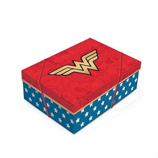 Caixa para Presente com Tampa  - Mulher Maravilha - 01 unidade - Cromus - Rizzo em Oferta na Shopee