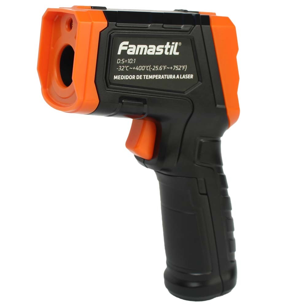 Medidor de Temperatura Laser Famastil Infravermelho –50 °C a 380 °C Display Digital Inspeções em Oferta na Shopee