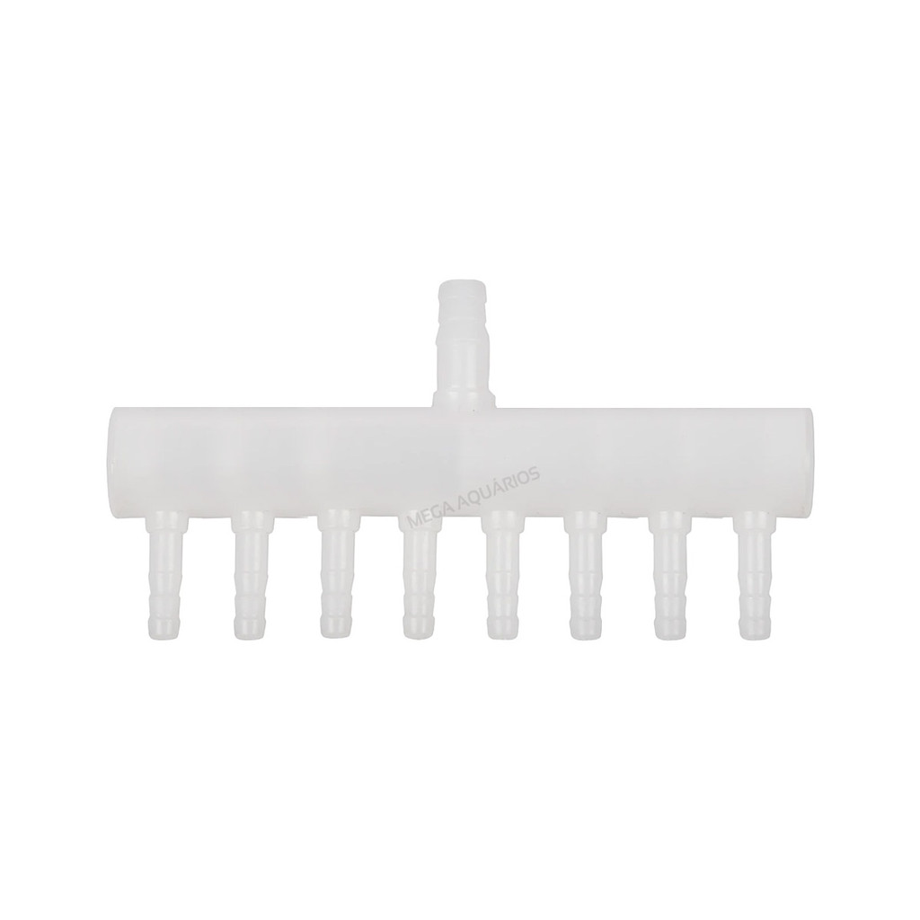 Divisor de ar plástico com 8 saídas 4mm para compressor bomba de ar aerador pedra porosa aquário