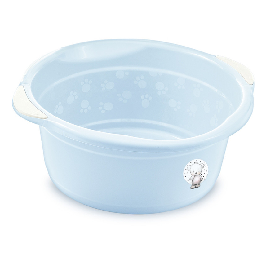 Bacia Bebê Adoleta Fofura 15 Litros Azul Claro em Oferta na Shopee