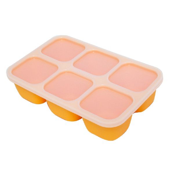 Porta Papinha de Silicone com Tampa 6 Cubos (60ml) Girafa - Marcus & Marcus em Oferta na Shopee