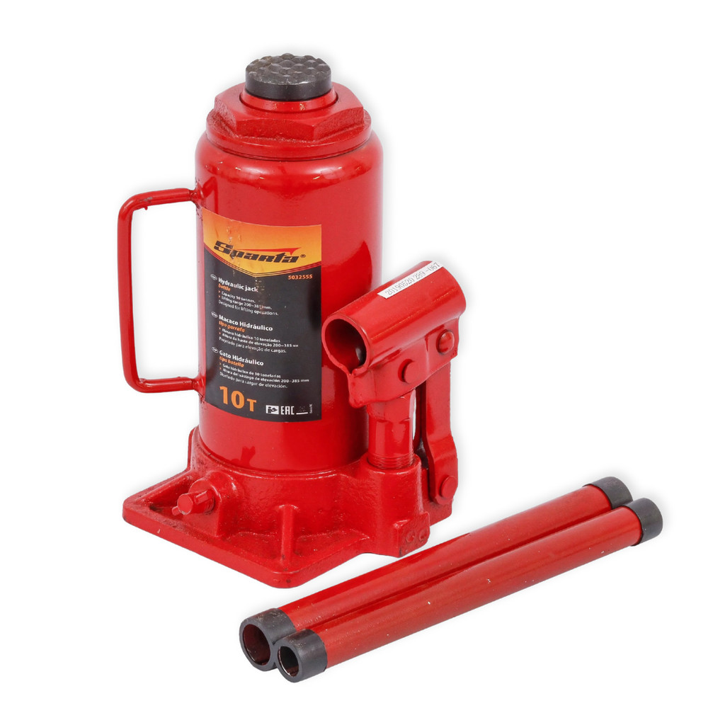 Macaco Hidráulico Tipo Garrafa SPARTA 10 Toneladas em Oferta na Shopee