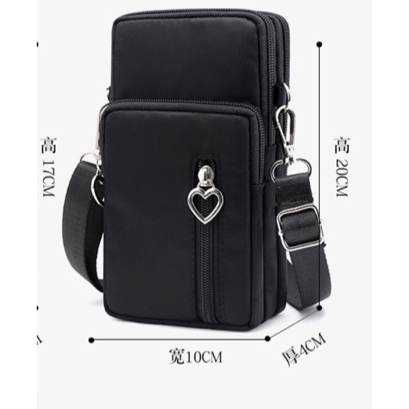 Bolsa Impermeável Transversal Passeio  tamnho maior Bolsa De Mão CORAÇÃO