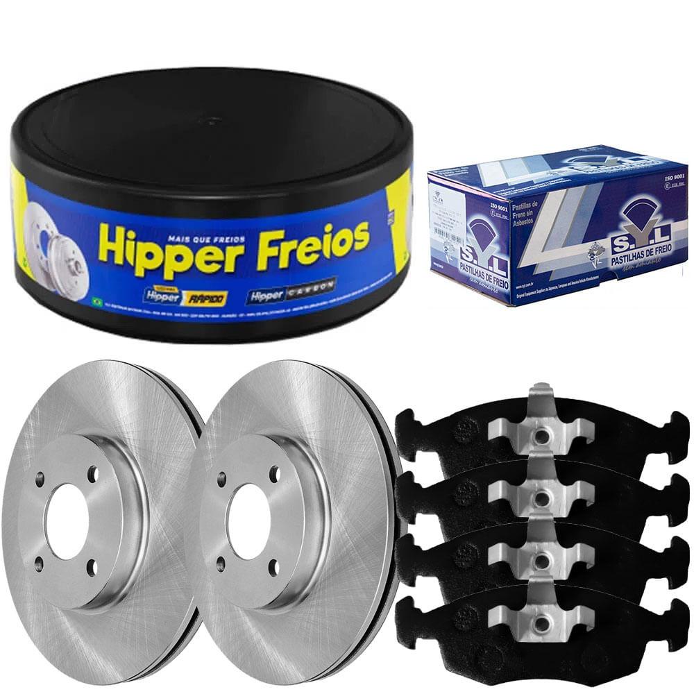 Kit Pastilha Disco Diant Ventilado Strada 1.4 2016 a 2020 em Oferta na Shopee