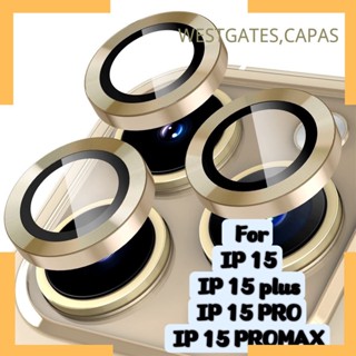 Pelicula Metal Liso de Camera proteção Lente Compativel para IPhone 15 15plus 15 PRO 15 PRO MAX