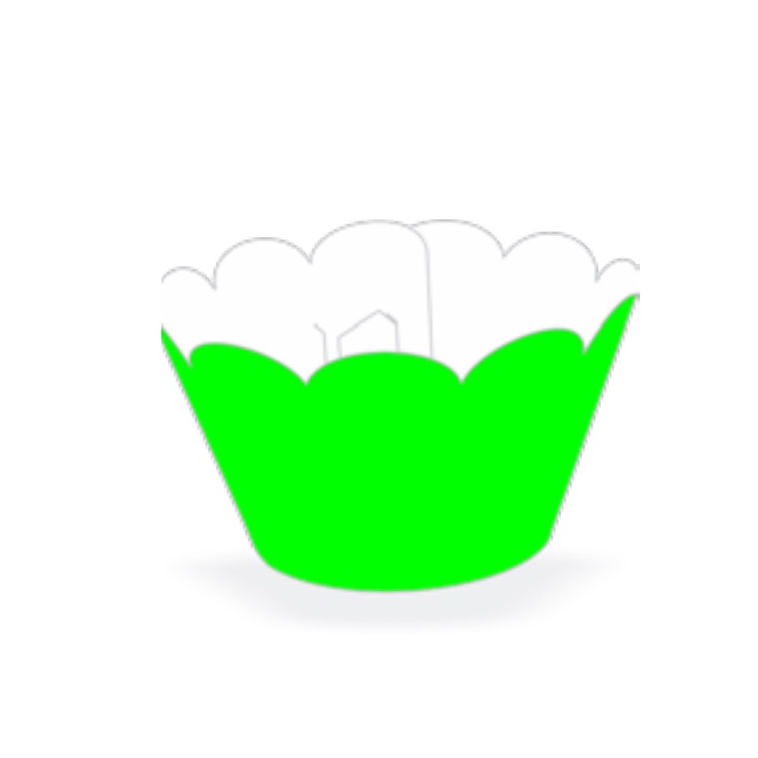 KIT Saia Para Cupcake Verde Neon  12.7  ( Nc Toys Cupcake ) em Oferta na Shopee