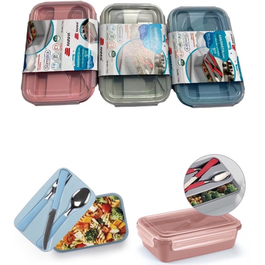 Marmita com porta talheres De Plástico  BPA Qualidade em Oferta na Shopee