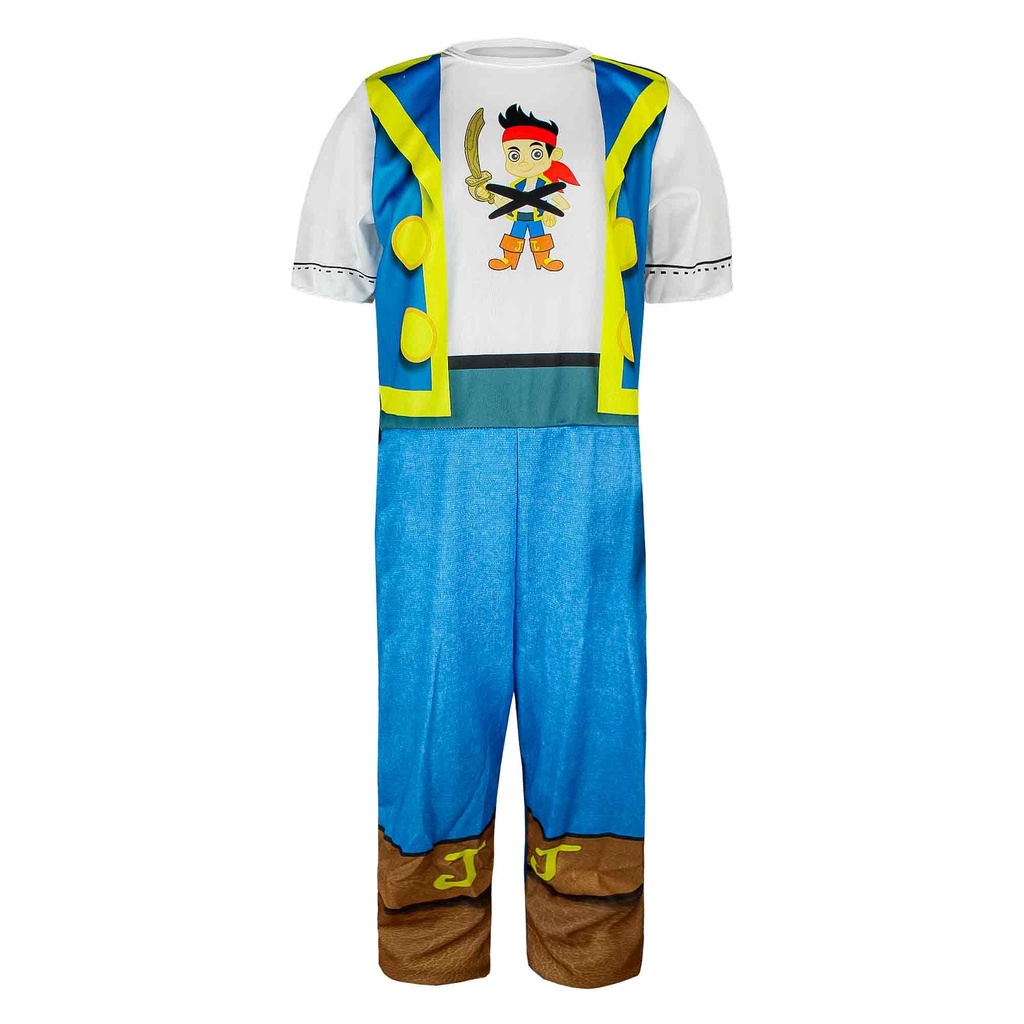 Fantasia Pirata Jack e Os Piratas Infantil Macacão Longo em Oferta na Shopee