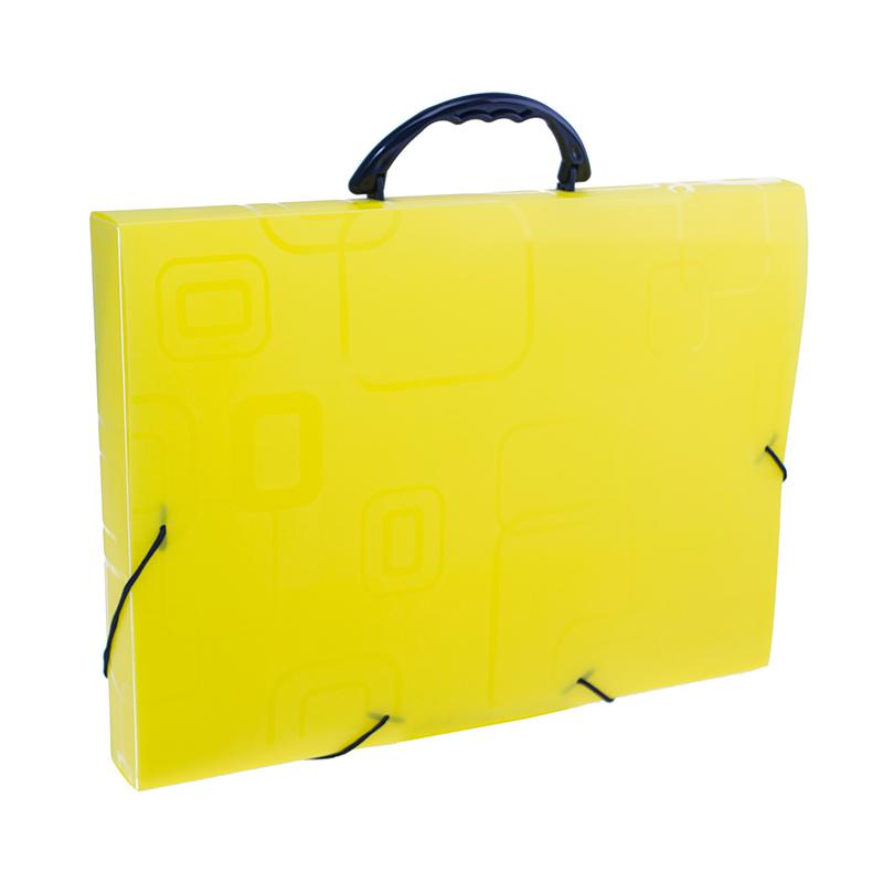 Maleta com alça Dellofine ofício amarela 2152.A Dello em Oferta na Shopee