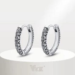 Vnox Vintage Brincos De Anel Para Homens , Grampos De Aço Inoxidável Nunca Desbotam Orelha Feminina , Jóias De Presente