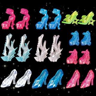 Variedade de sapatos de cristal de boneca Universal 30cm Doll Dress-Up Shoes Salto Alto em Oferta na Shopee