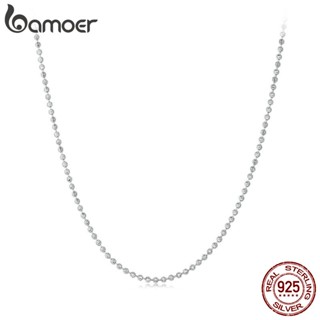Colar De Fita Bamoer 925 Sterling Com Contas Jóias Presentes Para Mulheres