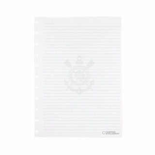 Bloco refil grande Corinthians pautado 90g com 50 folhas CIRG4047 Caderno Inteligente
