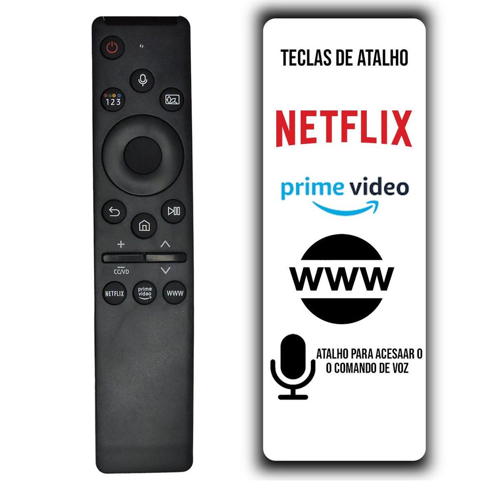 Controle Compatível com Tv Samsung 4k Smart com Comando De Voz - LINK SKY