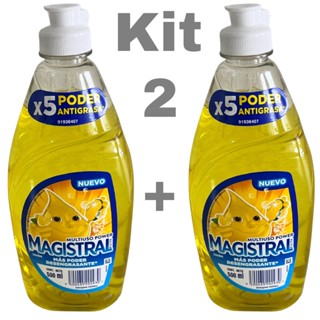 KIT 2 UNIDADES MULTIUSO BIODEGRADÁVEL MAGISTRAL ULTRA DETERGENTE LAVA LOUÇAS DESENGORDURANTE