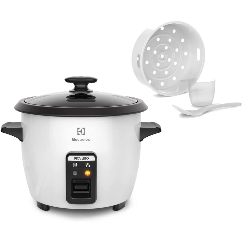 Panela de Arroz Elétrica Electrolux 7 Xícaras 1,3L Efficient por Rita Lobo (RCB50) 110V