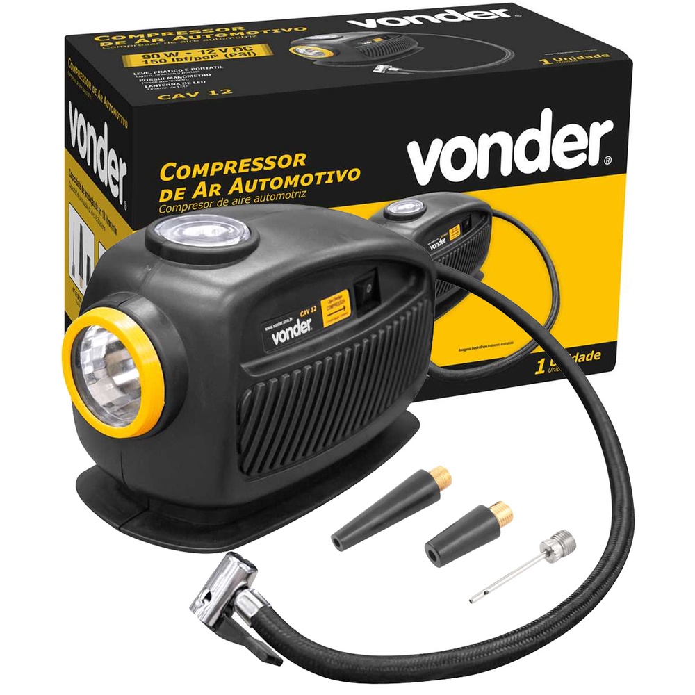 Compressor de Ar Automotivo Vonder CAV 12 12V