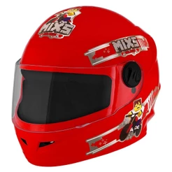 Capacete Fechado Mixs Start Blocks Criança Menino Menina Viseira Cristal Seguro Confortável