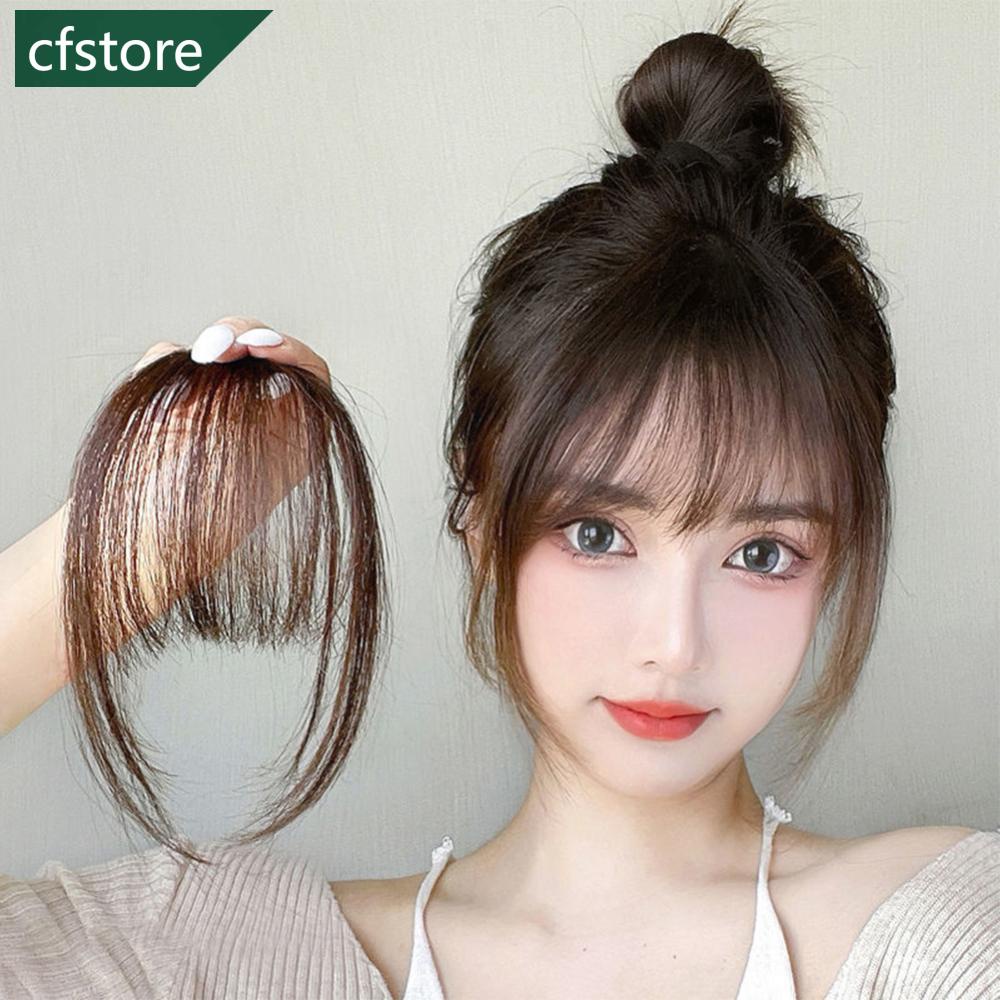 CFSTORE Fake Air Bangs Ferramentas De Estilo Para Cabelo Clip-In Extensão Sintético Fringe Natural Falso F2R3