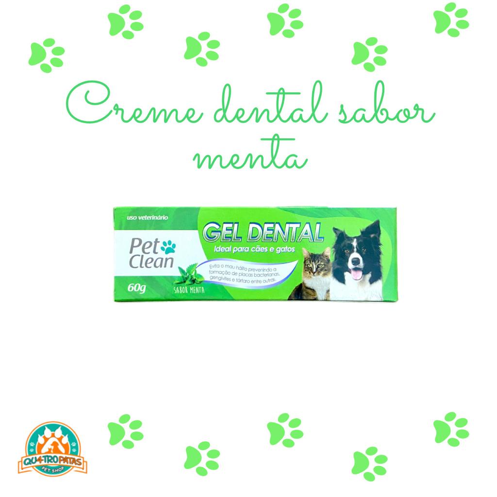Gel Dental Cães Gato Mau Hálito Sabor Menta  - Pet Clean