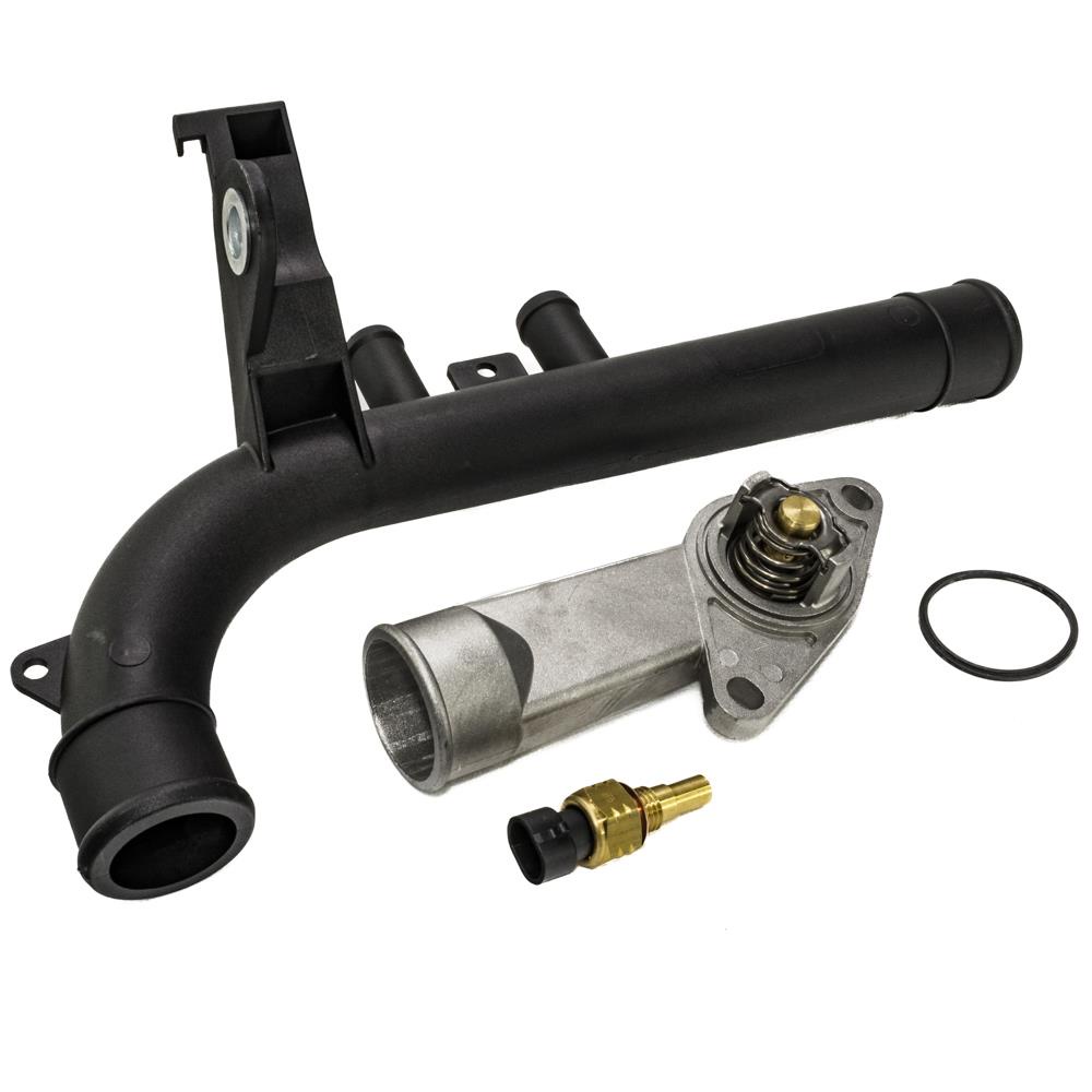 Kit Válvula Termostática + Plug Temperatura Corsa 1.0 1.4 1.6 Com Tubo de Água - MTEK20057