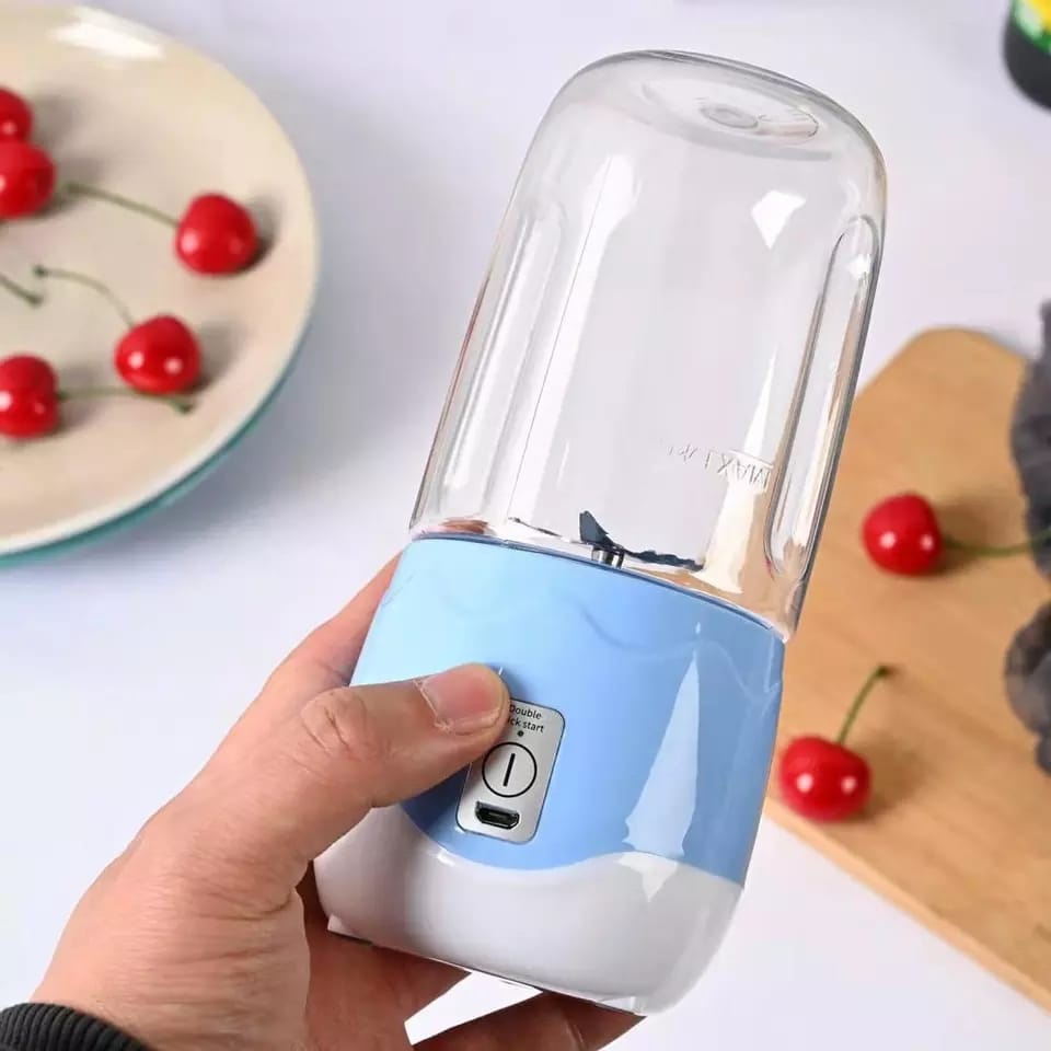 MINI Liquidificador de Frutas Portátil USB Bivolt 4 Lãminas 400ml