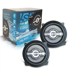Par de Alto Falantes Som Automotivo LS4 4 Polegadas Quadriaxial 140 WRMS Leson - 2LS070040