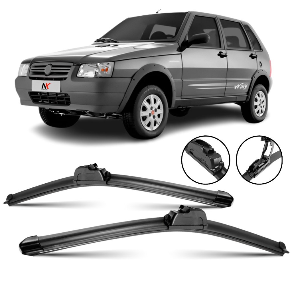 Par Palheta Limpador Parabrisa 18" Uno 84 85 86 87 88 á 2013 em Oferta na Shopee