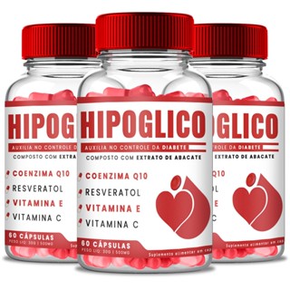 Hipoglico Tratamento 3 Meses 3 Capsulas+frascos