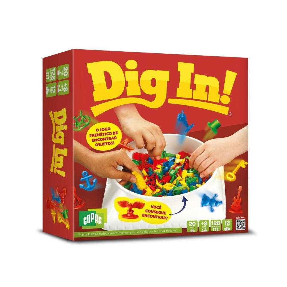 JOGO DE MESA DIG IN COPAG ENCONTRE SE FOR CAPAZ BRINQUEDO BUSCA DE OBJETOS CRIANÇAS TABULEIRO DIGIN em Oferta na Shopee