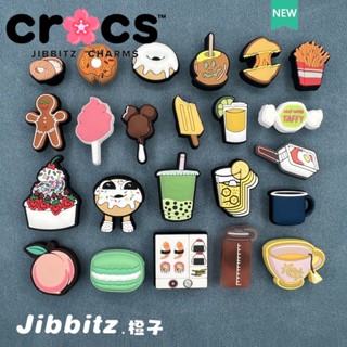 Jibbitz crocs Sapato Sapatos de Fivela Sapatos de Fivela Flor Donut Biscuit Man Divertido Bebê Gourmet Decoração Botão de Encanto Fivela