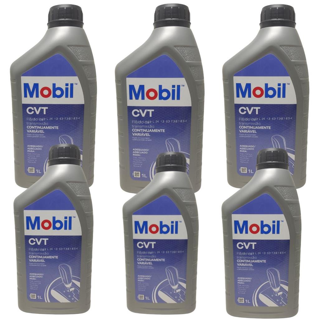 Kit 6 Oleo Transmissao Cambio Automatico Mobil Cvt