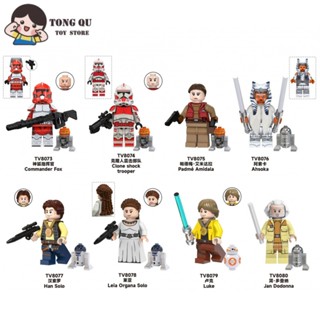 Mini-figuras de Filmes de Ficção Científica Star Wars Amidala Ahsoka Coleção de Brinquedos Ornamentos mini Modelo Presente
