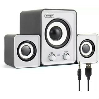 Mini Caixinha Caixa de Som C/ Subwoofer USB Som Estéreo 12W P2 3.5mm KP-7023 em Oferta na Shopee
