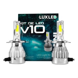 PAR LÂMPADAS LED MINI V10 12V 20000LM 6500K H4 em Oferta na Shopee