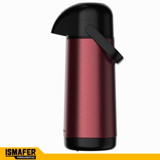 Garrafa térmica Termolar Lúmina 1L Pressão Inox