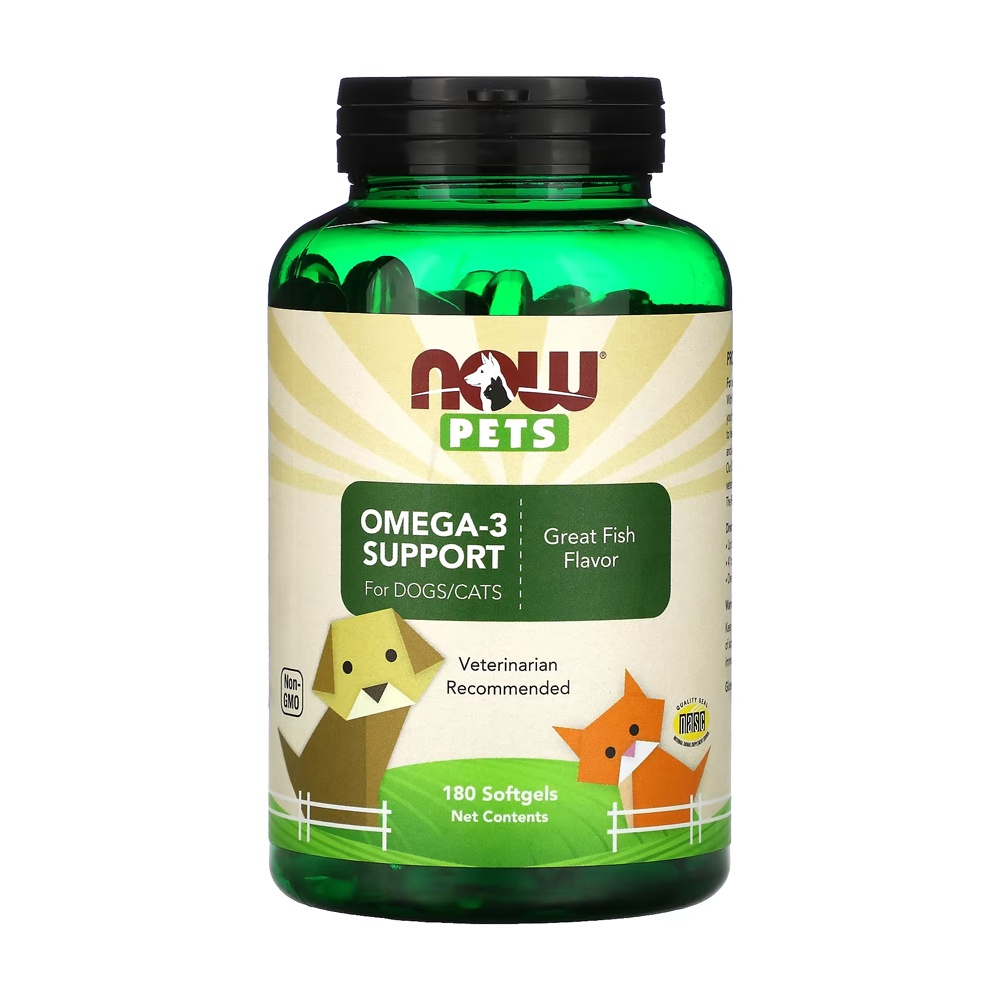 Ômega-3 249g p/Cães e Gatos Now Foods 180Soft Importado em Oferta na Shopee