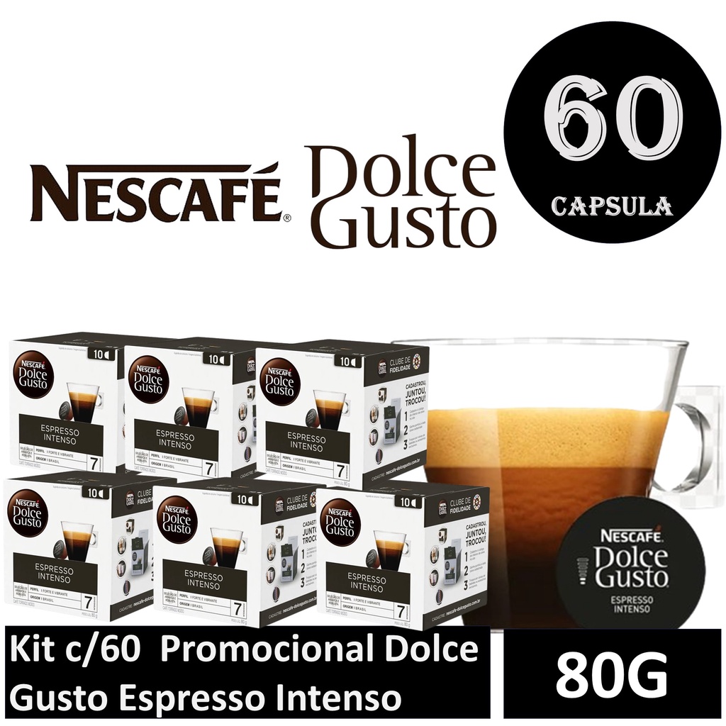 Kit c/60 Promocional  Dolce Gusto Espresso Intenso 80g