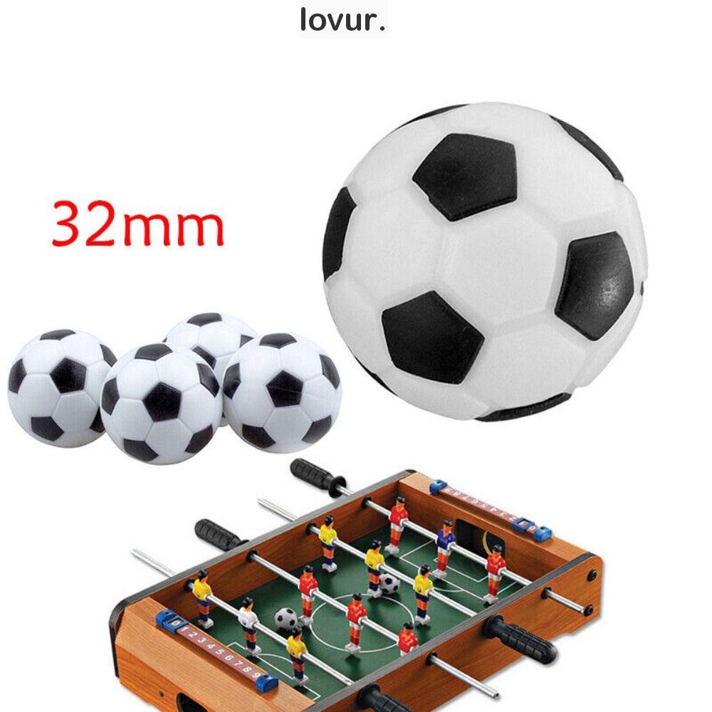 LOVUR Mini Substituição De Futebol De Mesa , Bolas 32mm PP Preto E Branco Acessórios
