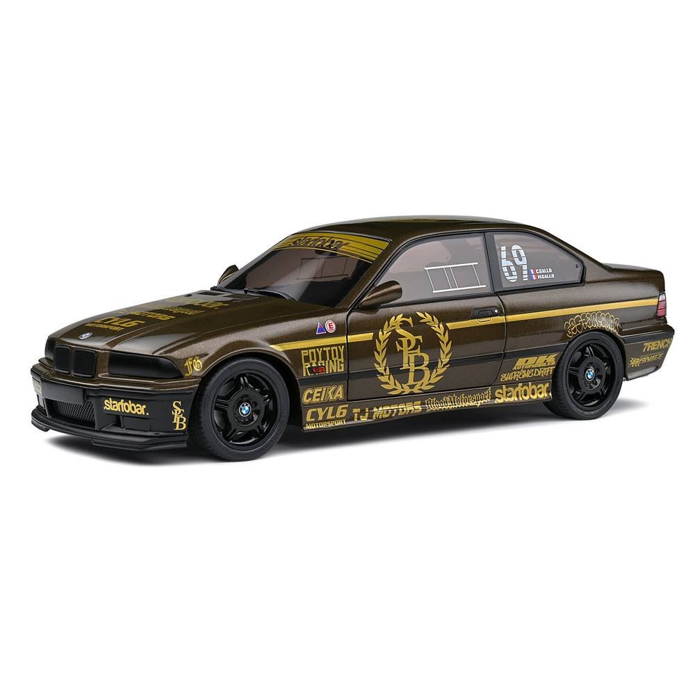 Miniatura Carro BMW E36 Coupe M3 M3 Starfobar Drift Champion (2022) - 1:18 - Solido