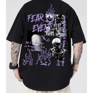Camiseta Qualidade The Fear Event Algodão Unissex Lançamento Gotico Emo Dark Goth Temos Plus Size Envio Rapido